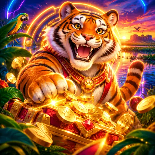 Tela do slot Fortune Tiger com grade de três colunas