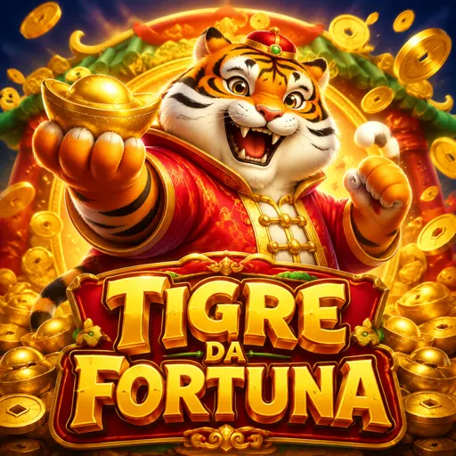 Fortune Tiger slot com tigre dourado e símbolos de sorte