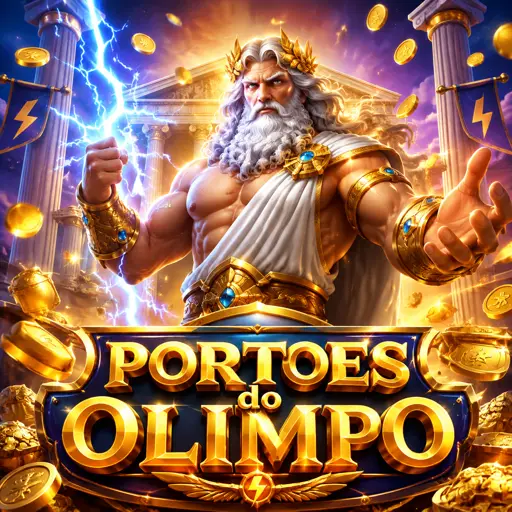 Thumbnail do Gates of Olympus com Zeus e símbolos de multiplicador