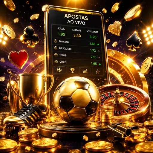 Painel de apostas esportivas com odds de jogos do Brasileirão